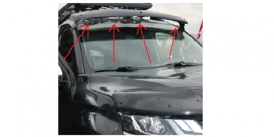 SUV & 4x4 PICKUP TRUCK ACCESSORIES - SUN VISOR DEFLECTOR