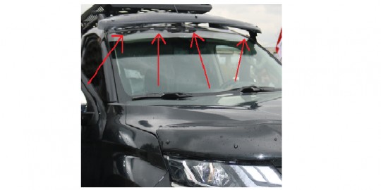 SUV & 4x4 PICKUP TRUCK ACCESSORIES - SUN VISOR DEFLECTOR 